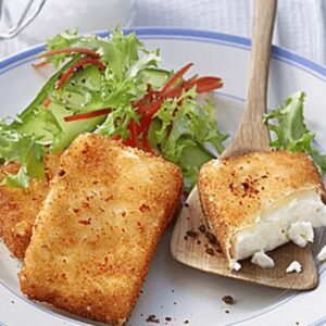 Panierter Hirtenkäse