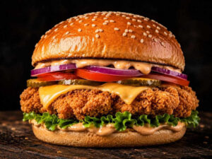 Crispy Chickenburger Menü